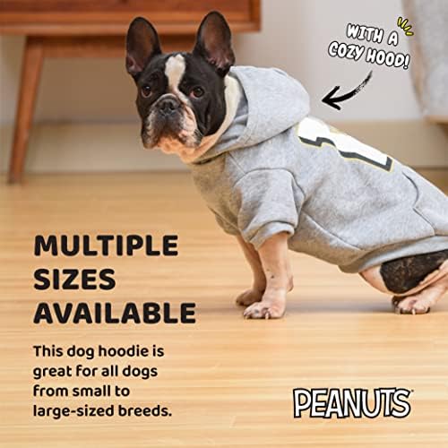 בוטנים לחיות מחמד קומיקס וודסטוק סוודר כלבי קפוצ'ון כלבים, XL | חולצת כלבים לבגדי כלבים נוחים של כלבים | בוטנים